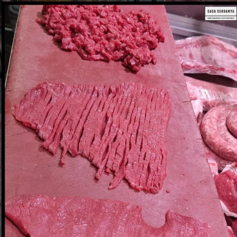 Carn de vedella ecològica per a steak tartar 