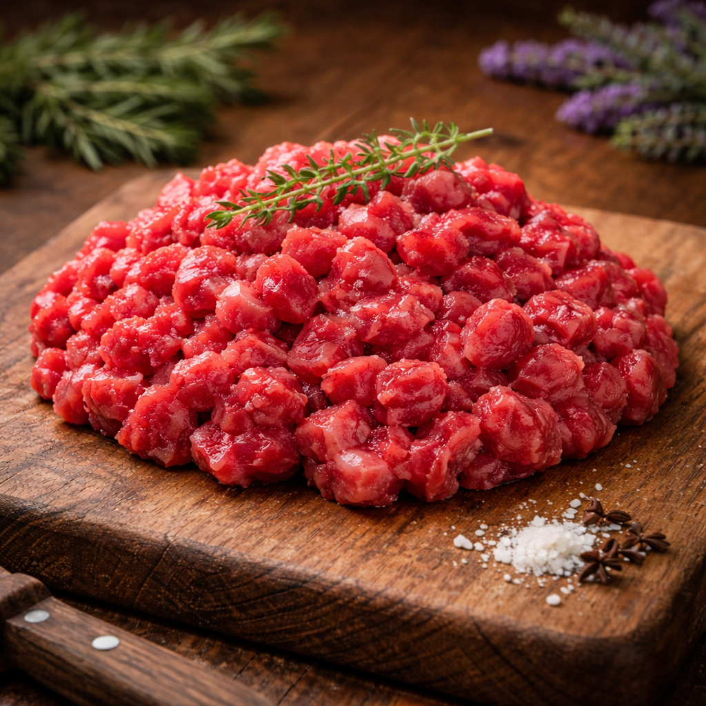 Carn de vedella ecològica per a steak tartar 
