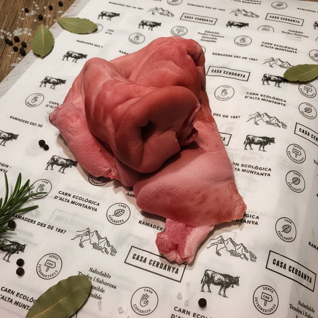Careta de porc ecològic
