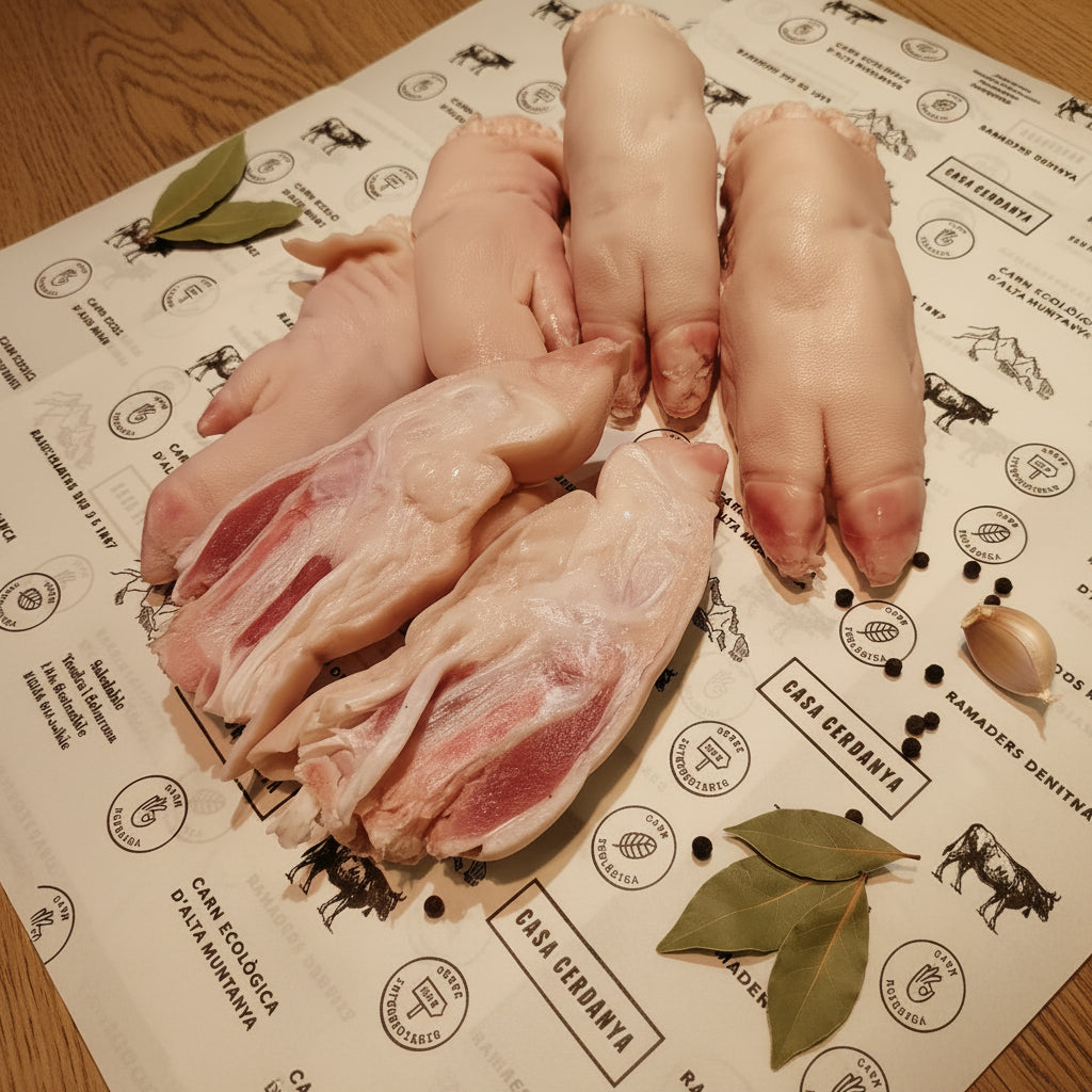 Peus de porc ecològic