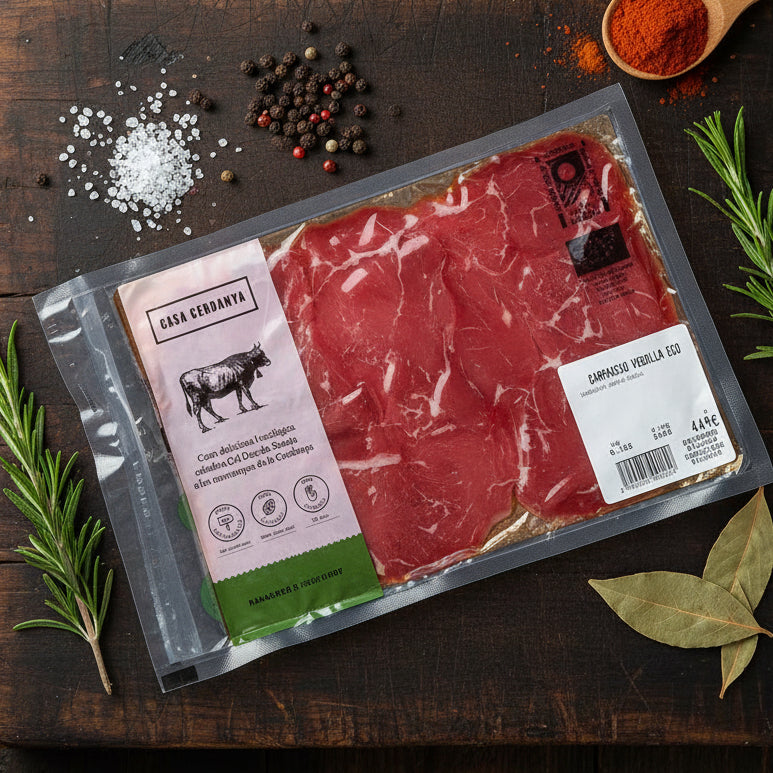 Carpaccio de vedella ecològica
