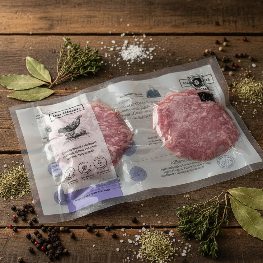 Hamburguesa de pollastre ecològica